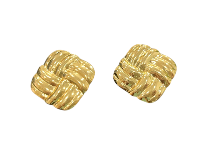 Elegant Gold-Toned Anti tarnish Earrings