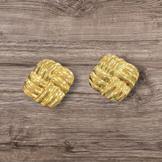 Elegant Gold-Toned Anti tarnish Earrings