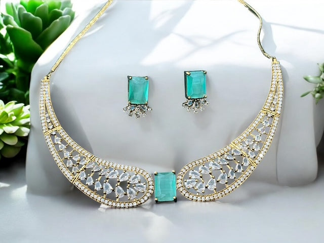 Victorian Style AD Hasli Necklace Set