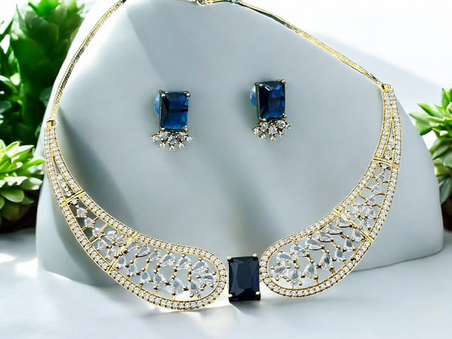 Victorian Style AD Hasli Necklace Set