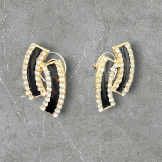 Luxury Designer-Style Interlocking Earrings