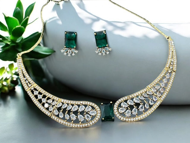 Victorian Style AD Hasli Necklace Set